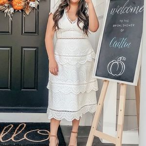White Midi Dress